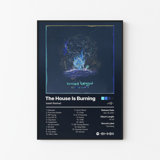 Isaiah Rashad The House Is Burning (homies begged) Album Poster