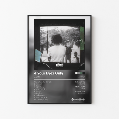J. Cole 4 Your Eyez Only Album Poster