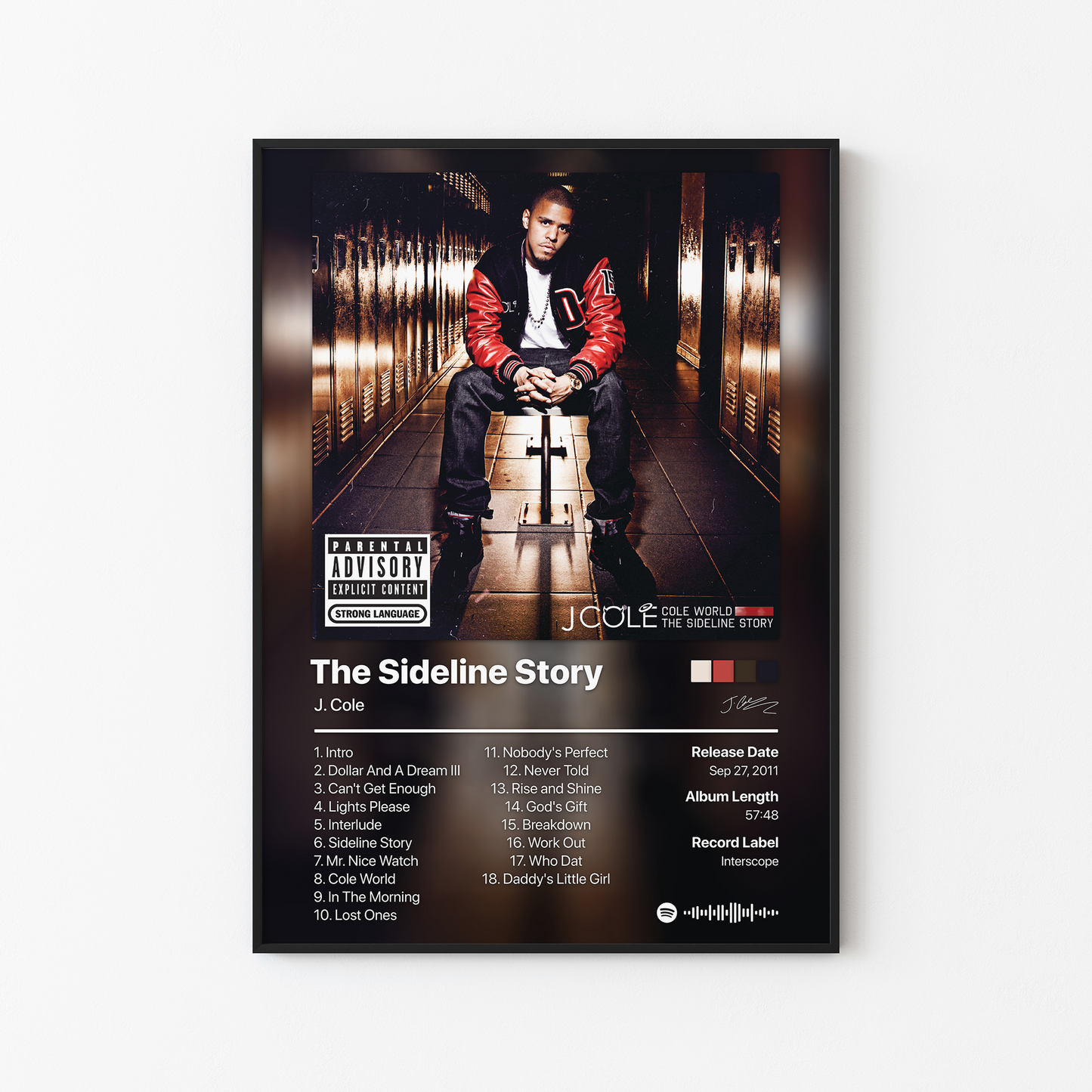 J. Cole Cole World: The Sideline Story Album Poster