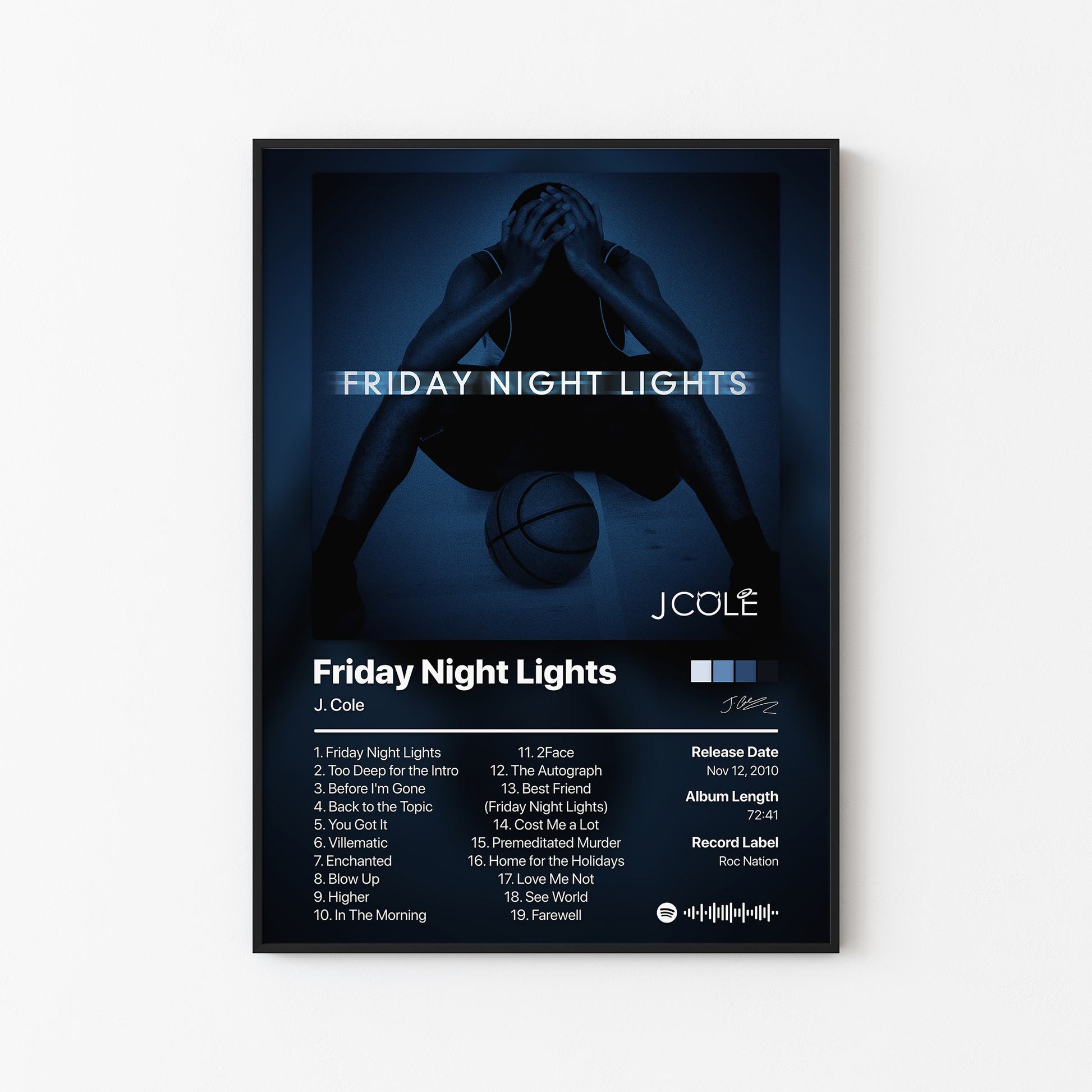 J. Cole Friday Night Lights Album Poster