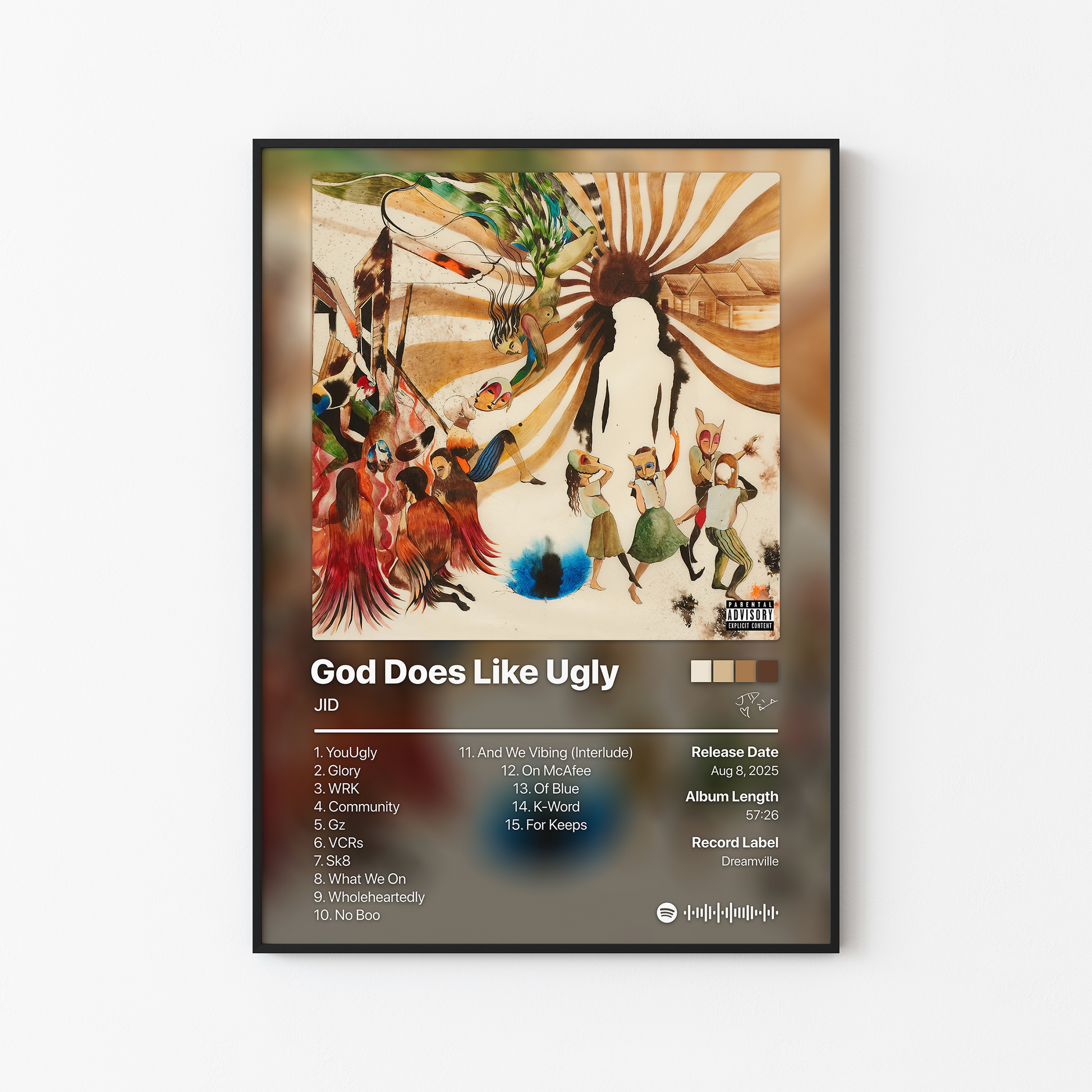 JID God Does Like Ugly Album Poster