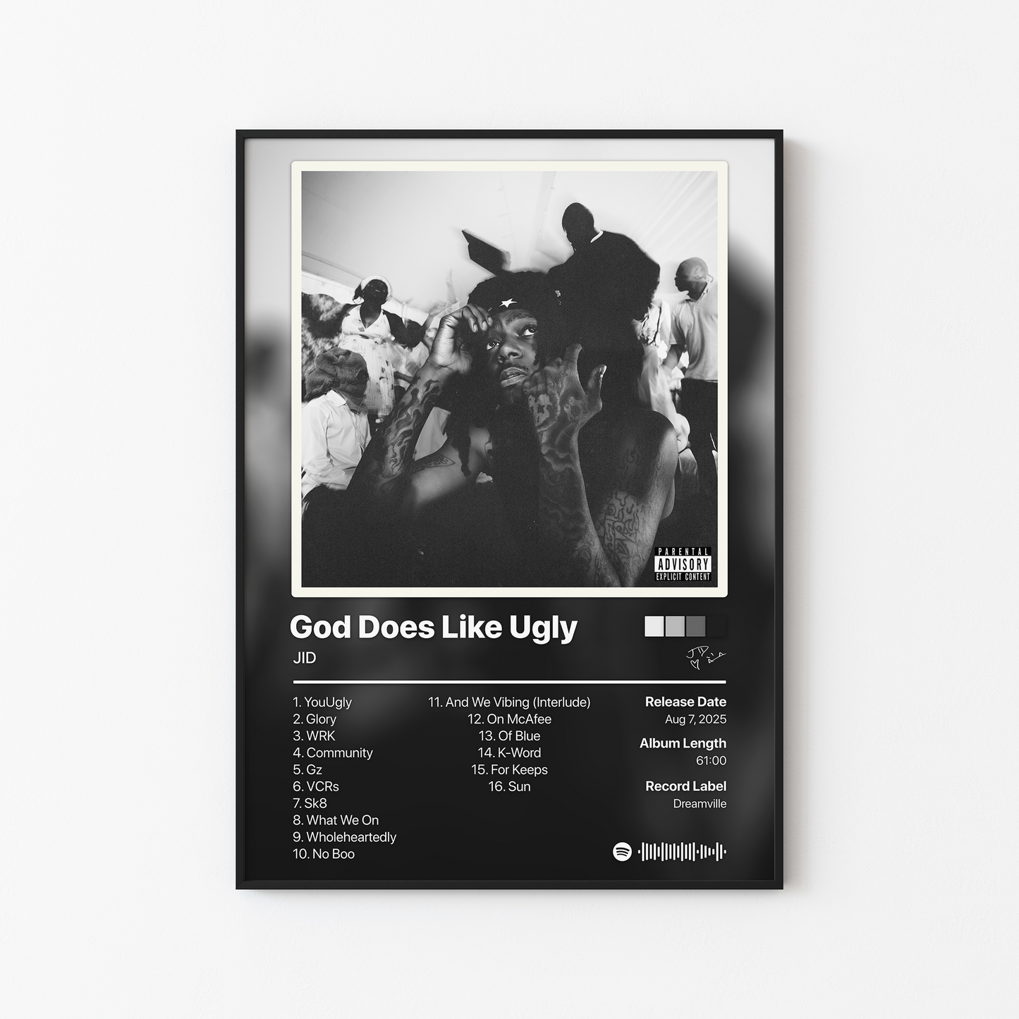JID God Does Like Ugly (Alternate Version) Album Poster