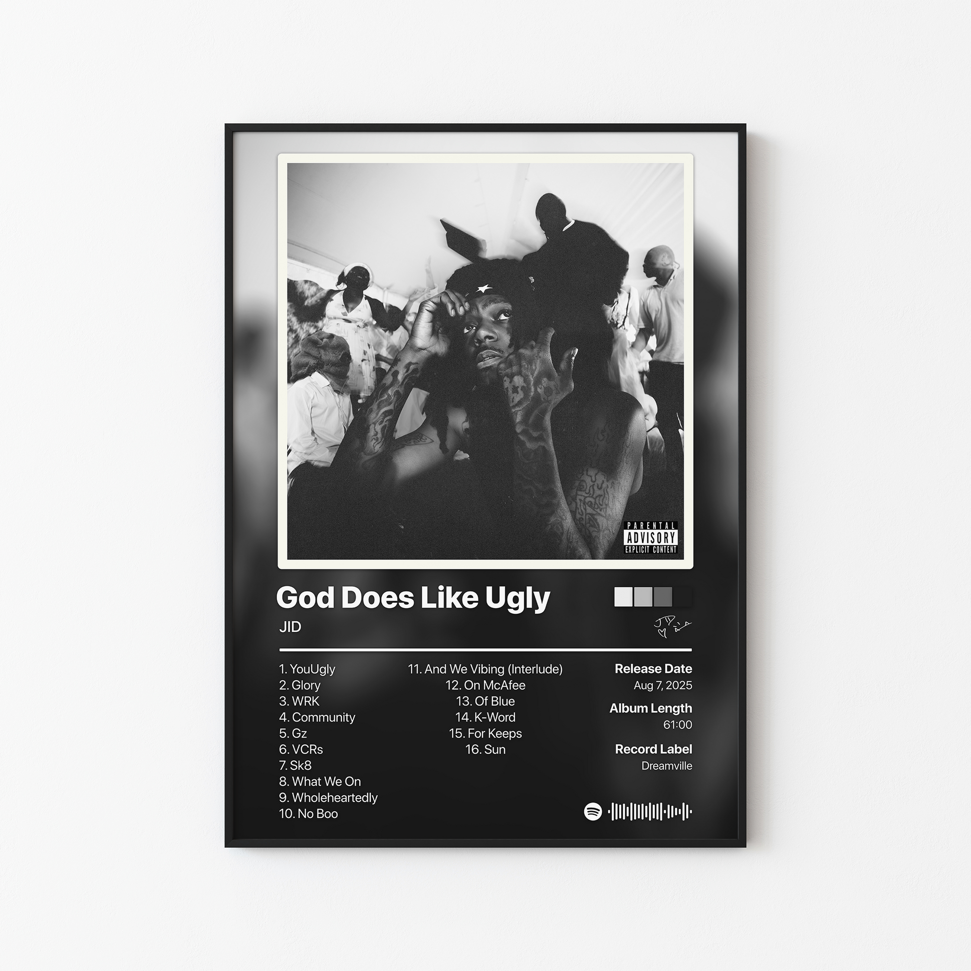 JID God Does Like Ugly (Alternate Version) Album Poster