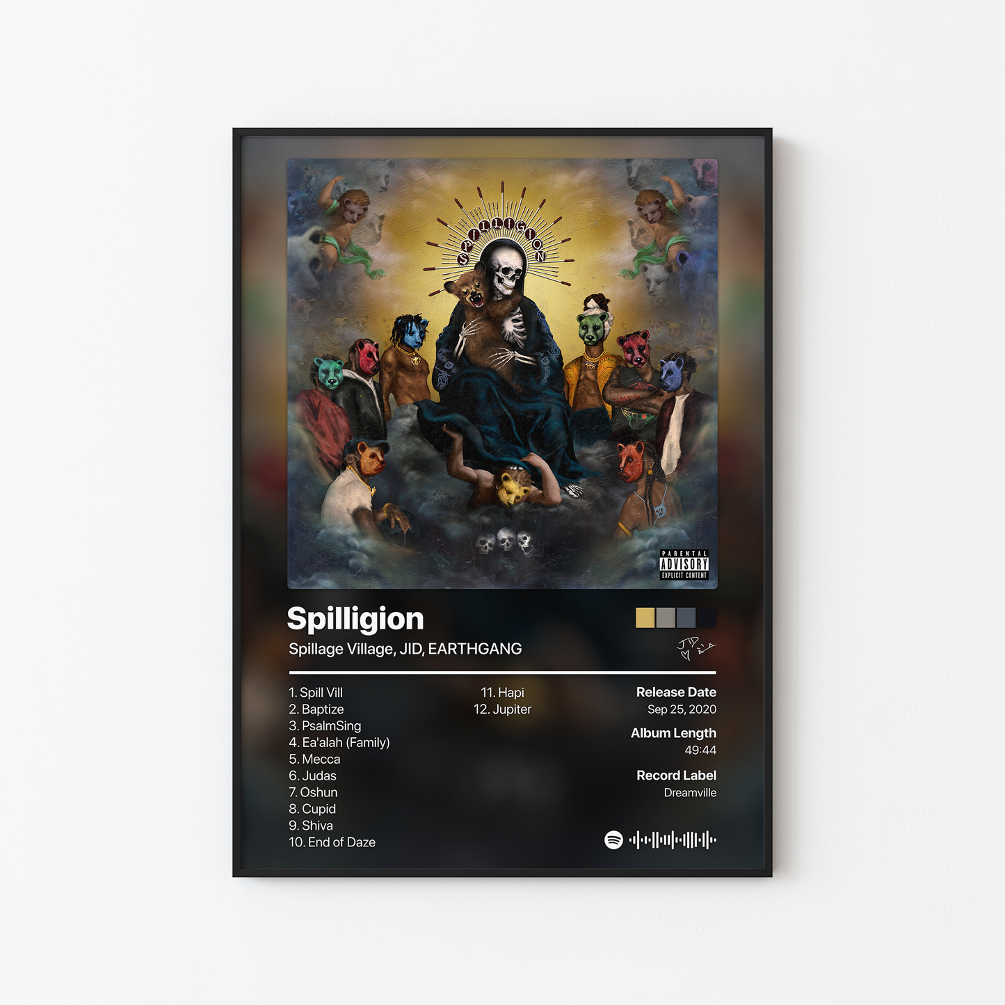 JID Spilligion Album Poster