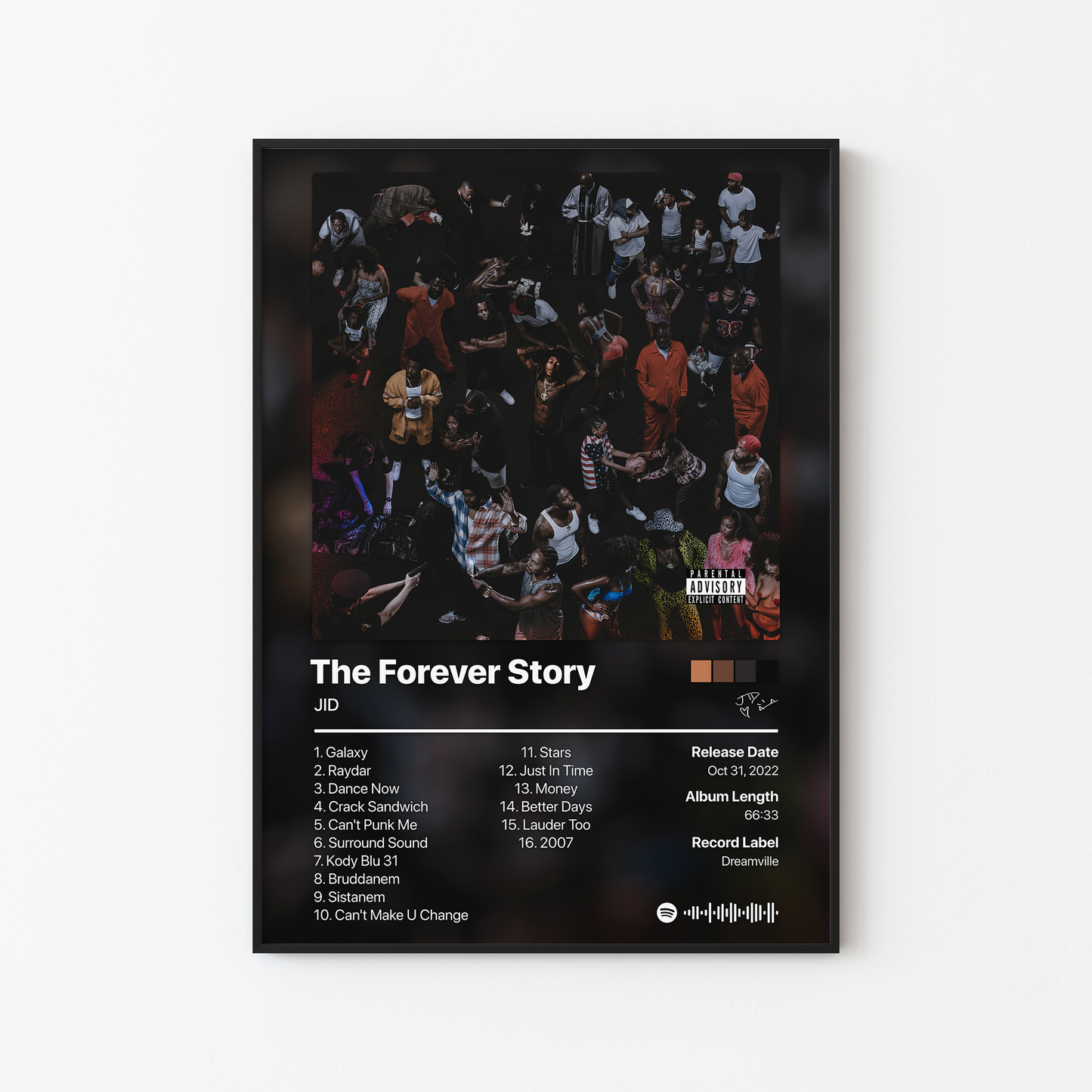 JID The Forever Story Album Poster