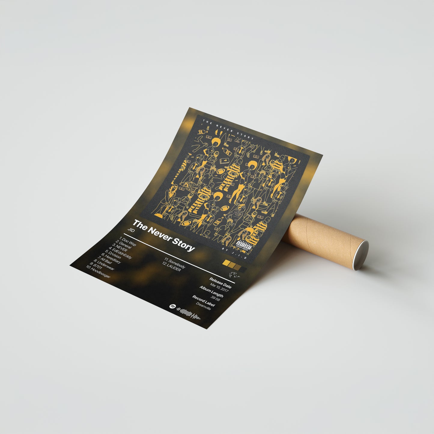 JID The Never Story Album Poster