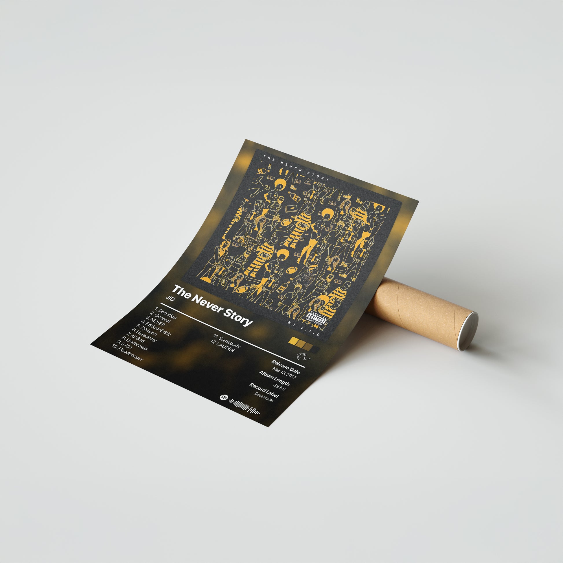 JID The Never Story Album Poster