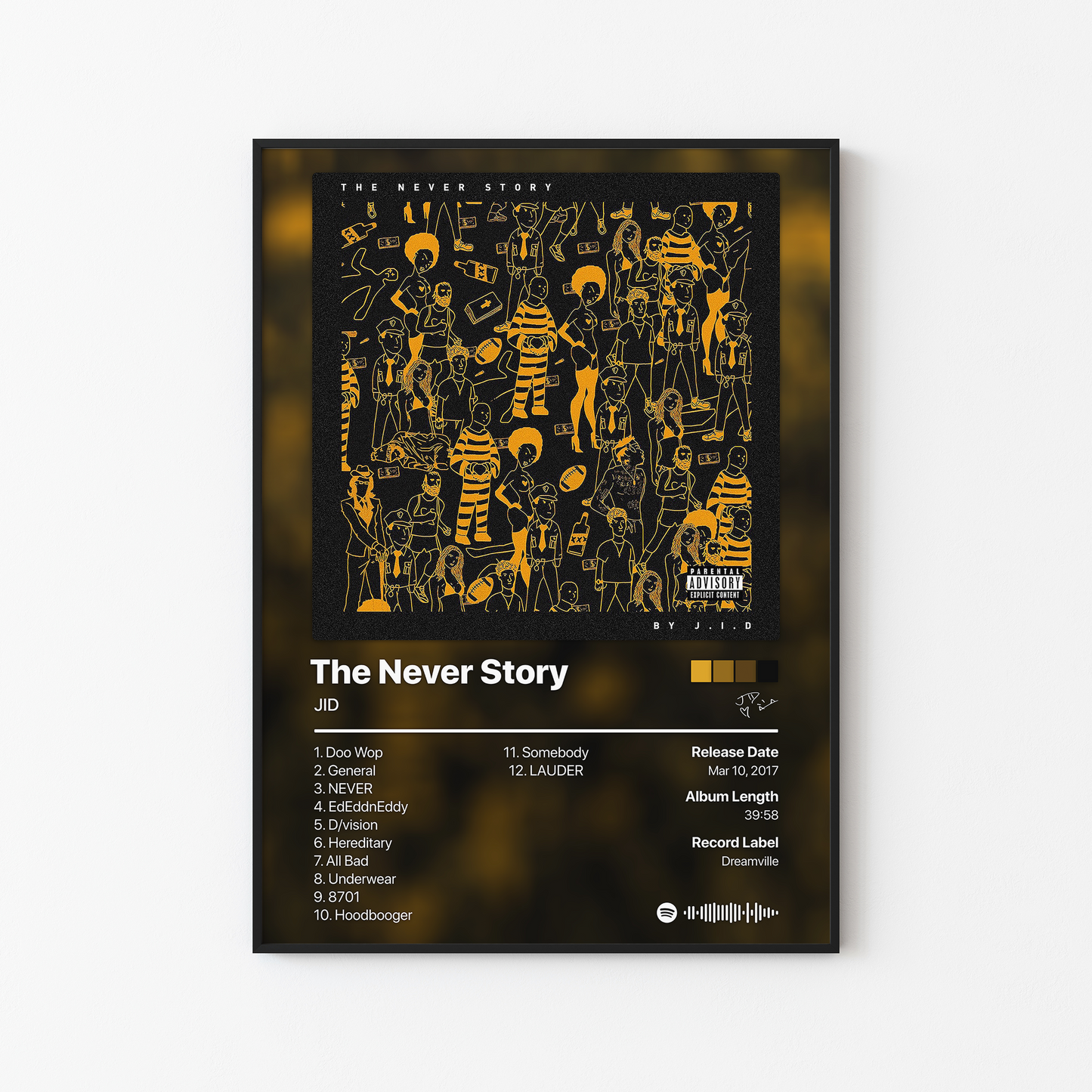 JID The Never Story Album Poster