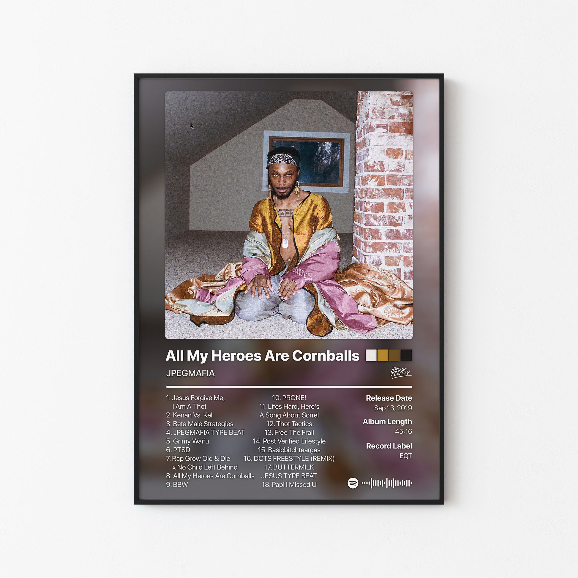 JPEGMAFIA All My Heroes Are Cornballs Album Poster