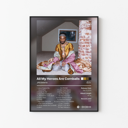 JPEGMAFIA All My Heroes Are Cornballs Album Poster