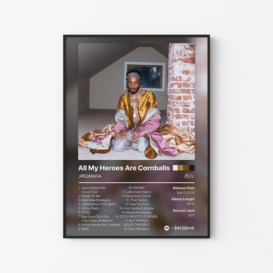 JPEGMAFIA All My Heroes Are Cornballs Album Poster