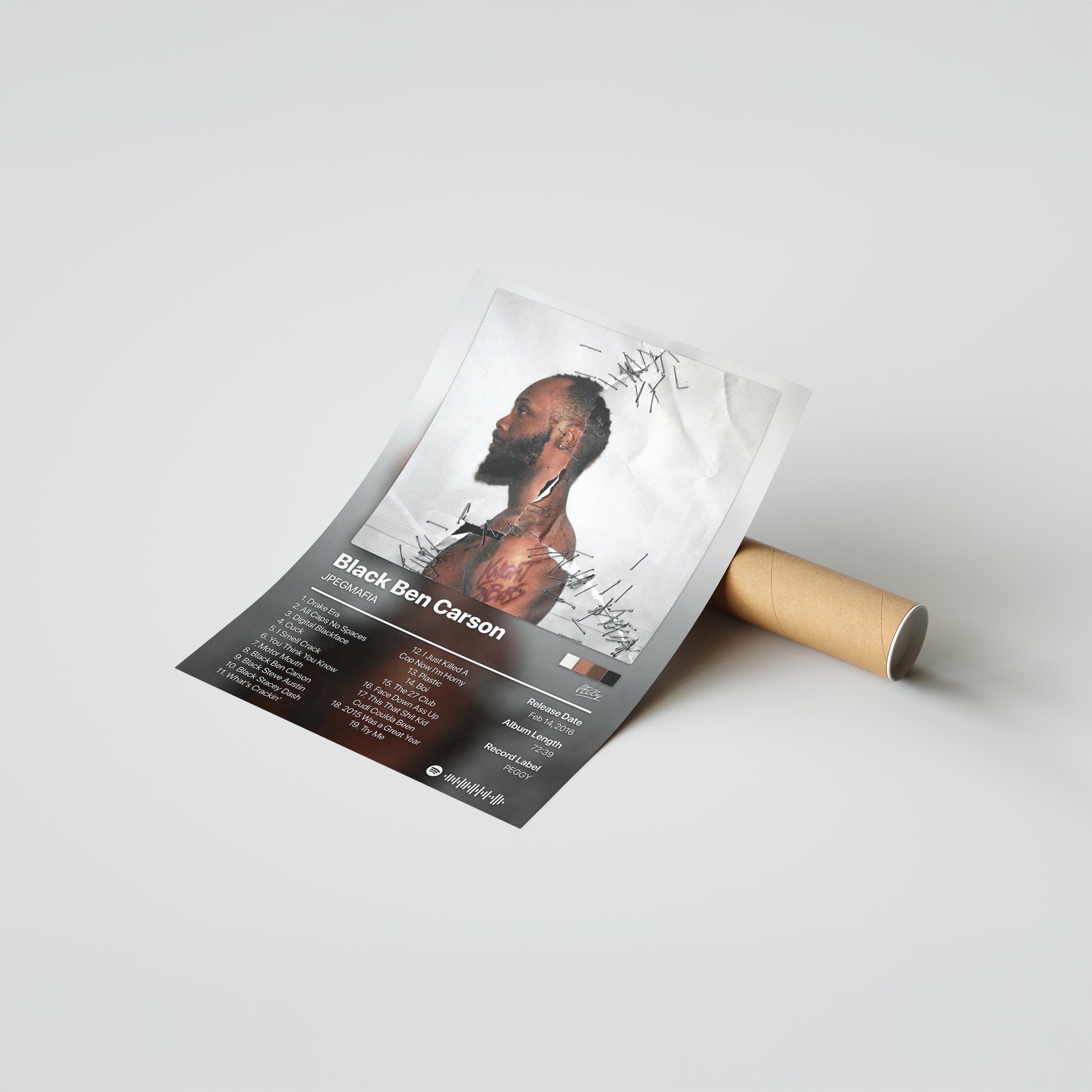 JPEGMAFIA Black Ben Carson Album Poster