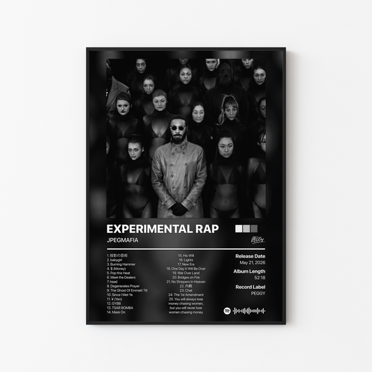 JPEGMAFIA EXPERIMENTAL RAP Album Poster