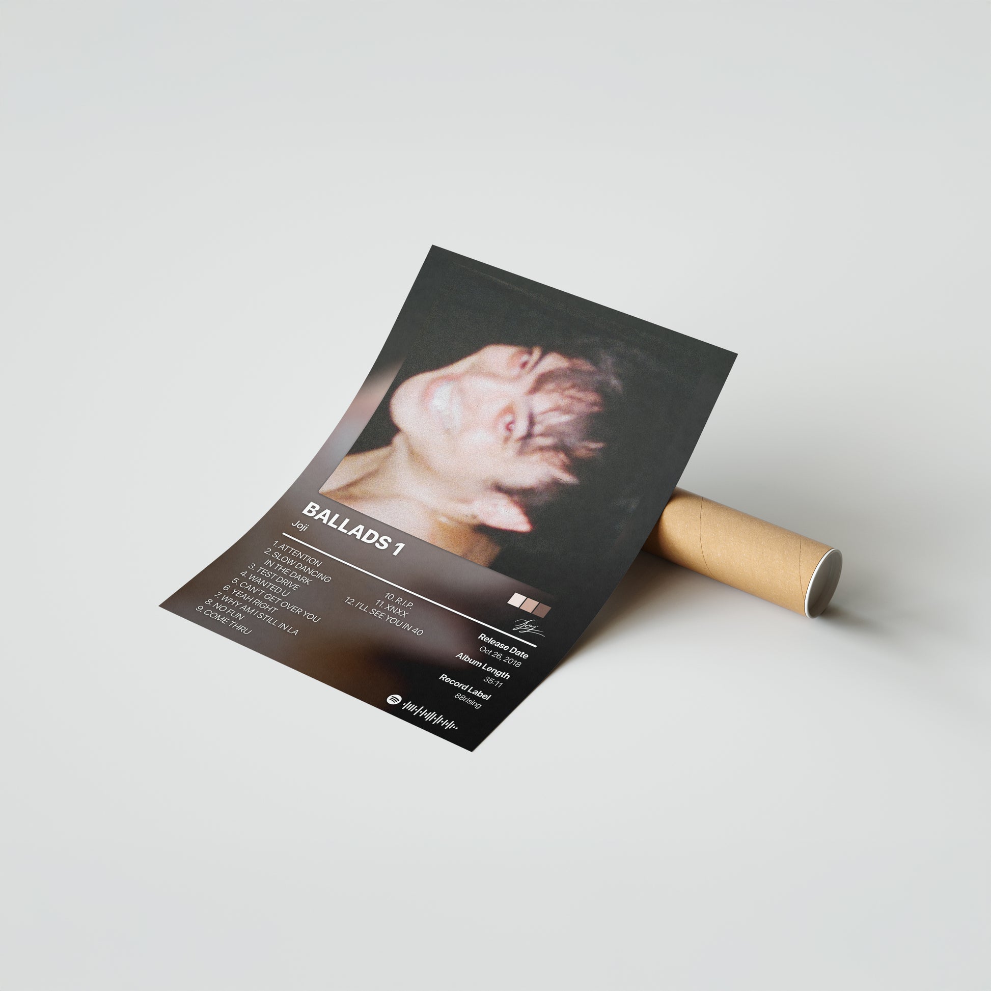 Joji BALLADS 1 Album Poster
