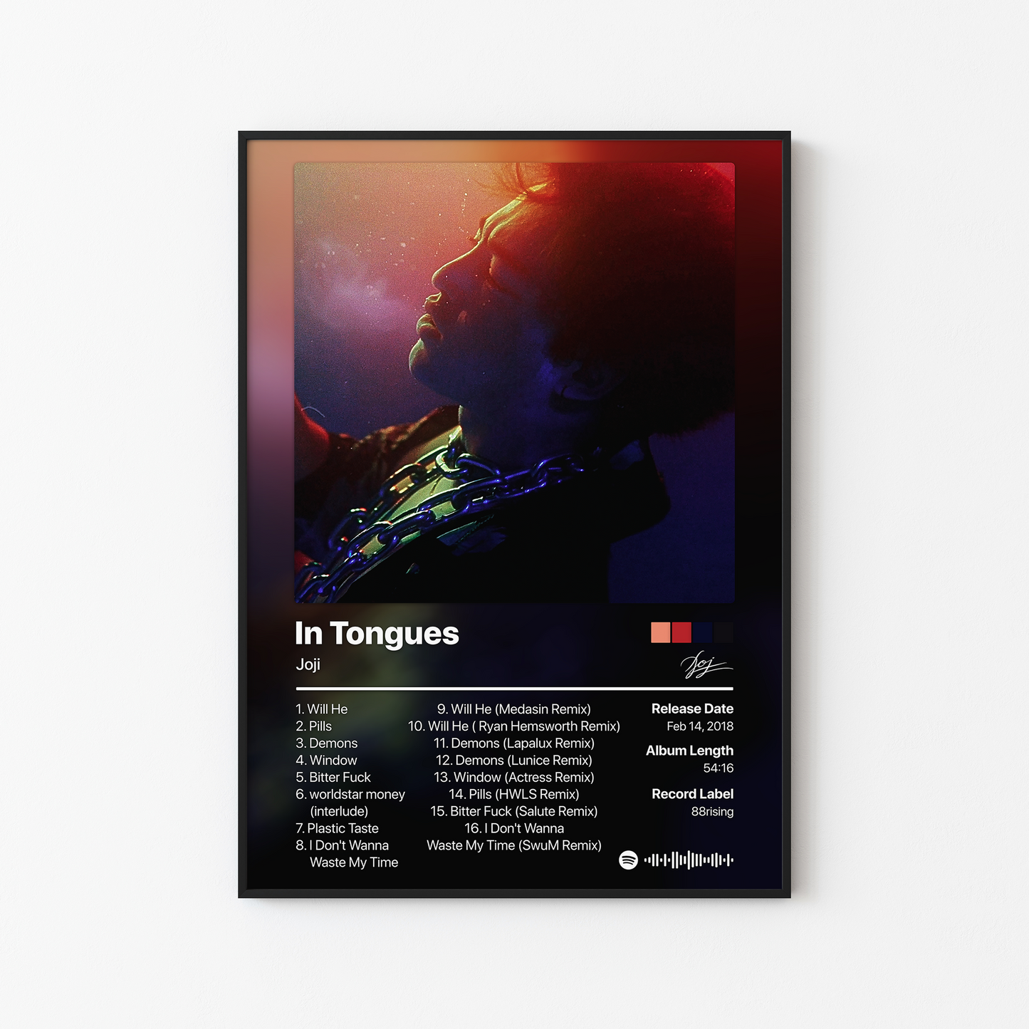 Joji In Tongues (Deluxe) Album Poster