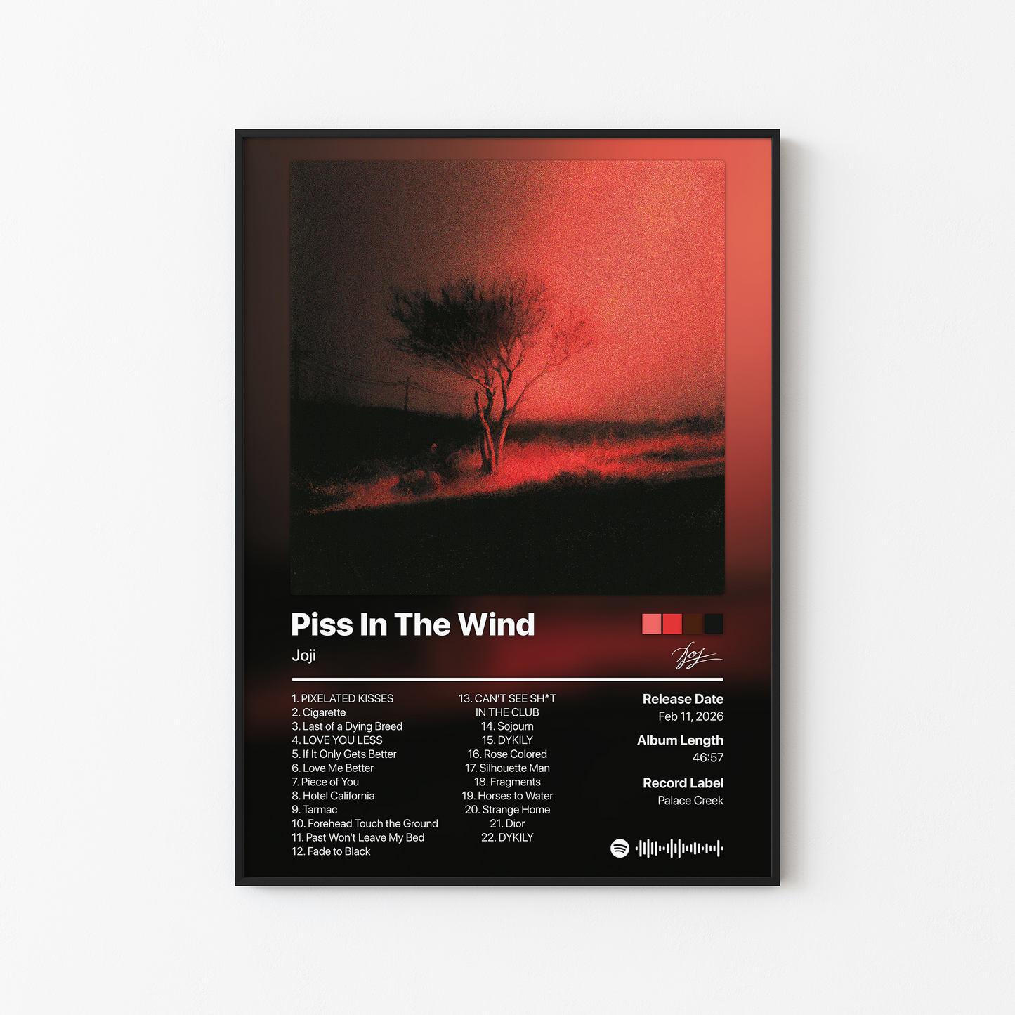 Joji Piss In The Wind Album Poster
