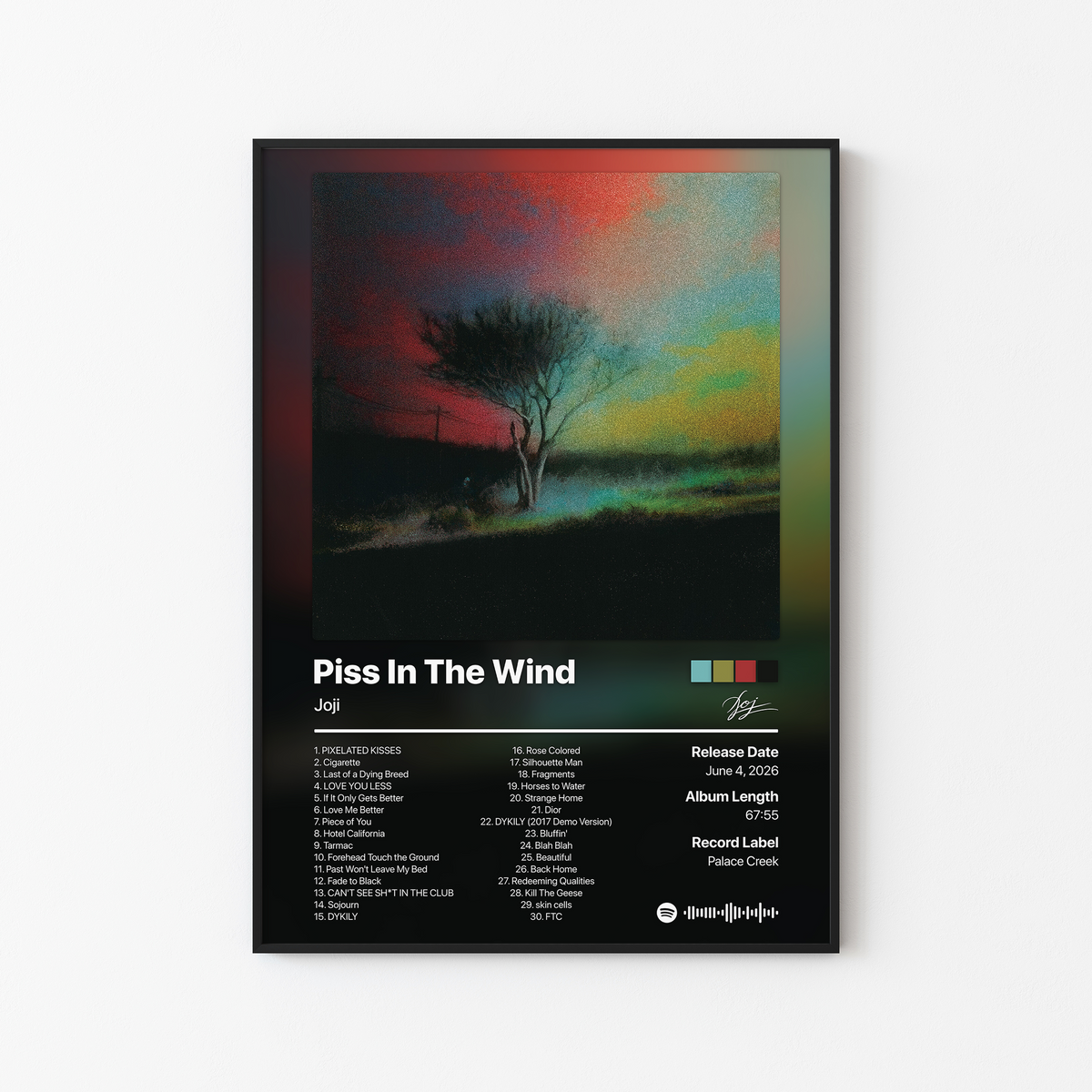 Joji Piss In The Wind (Deluxe) Album Poster