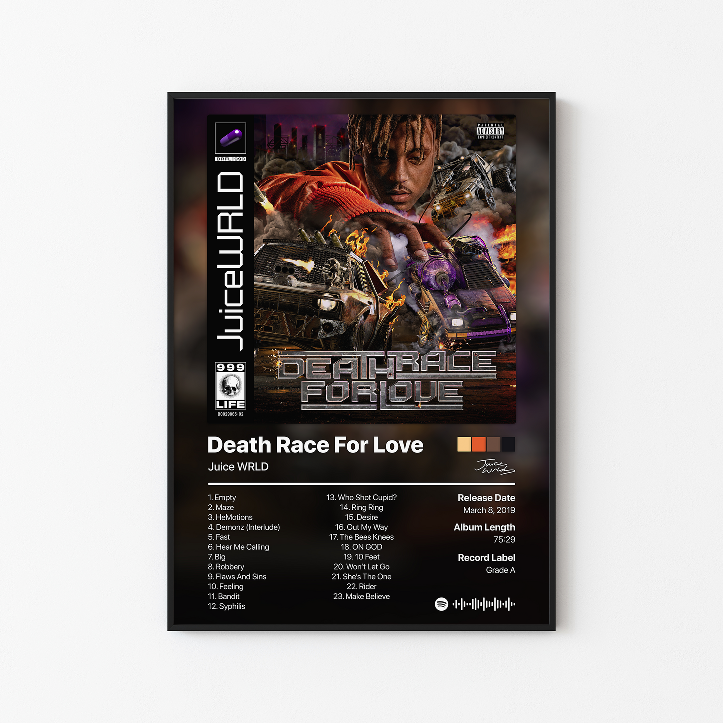 Juice WRLD Death Race For Love Album Poster