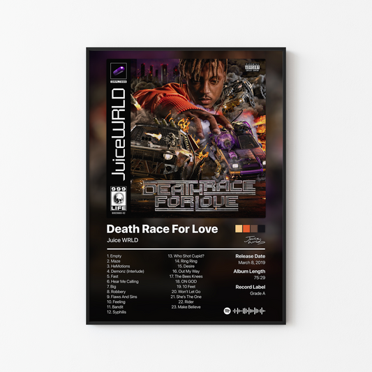 Juice WRLD Death Race For Love Album Poster