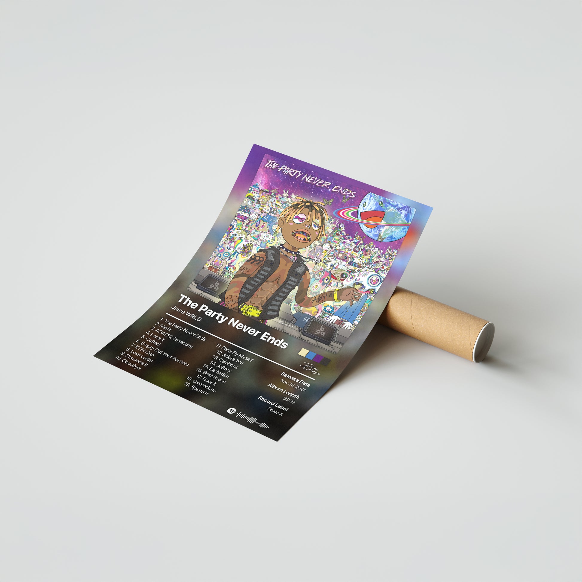 Juice WRLD The Party Never Ends Album Poster