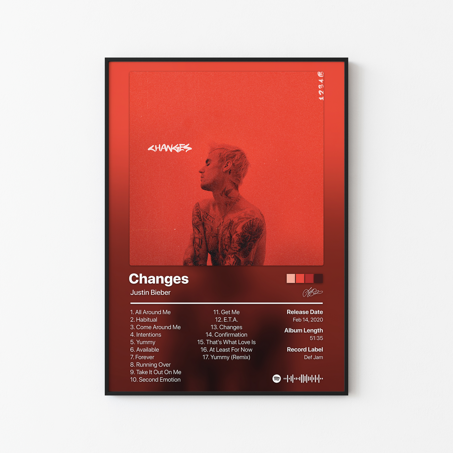 Justin Bieber Changes Album Poster