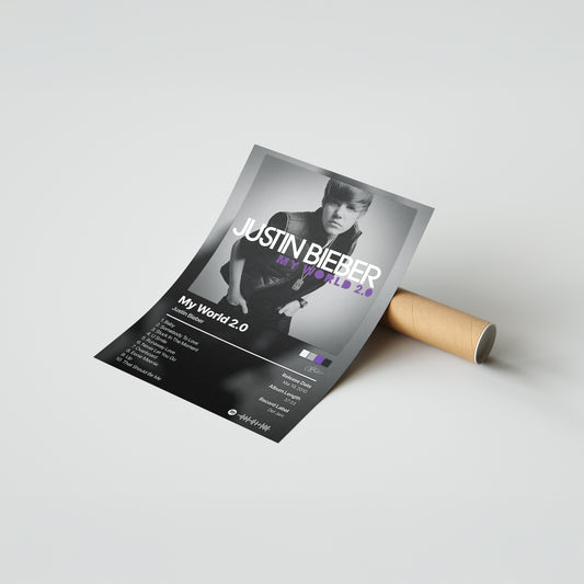 Justin Bieber My World 2.0 Album Poster