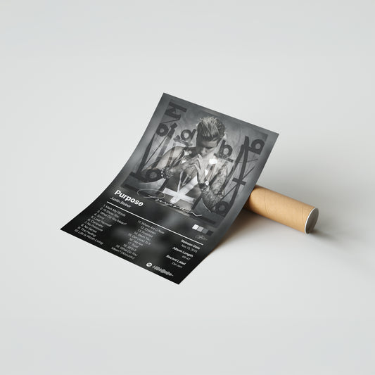 Justin Bieber Purpose Album Poster