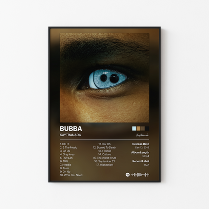 KAYTRANADA BUBBA Album Poster