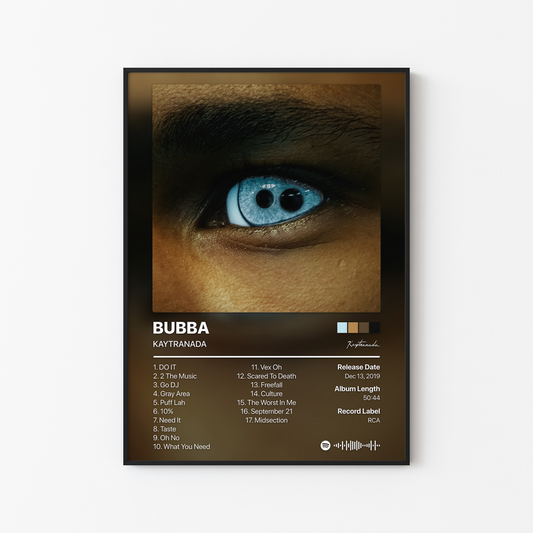 KAYTRANADA BUBBA Album Poster