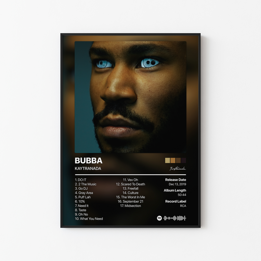 KAYTRANADA BUBBA Album Poster