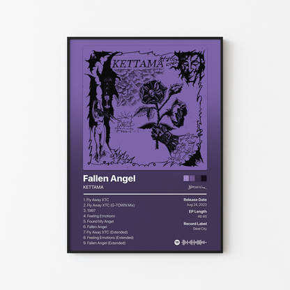KETTAMA Fallen Angel Album Poster