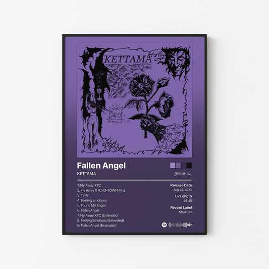 KETTAMA Fallen Angel Album Poster
