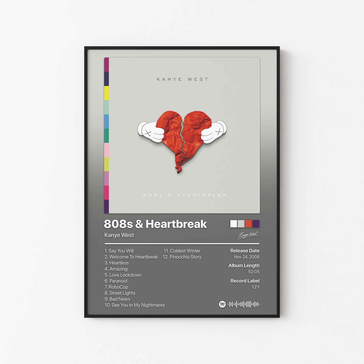 Kanye West 808s and Heartbreak Album Poster