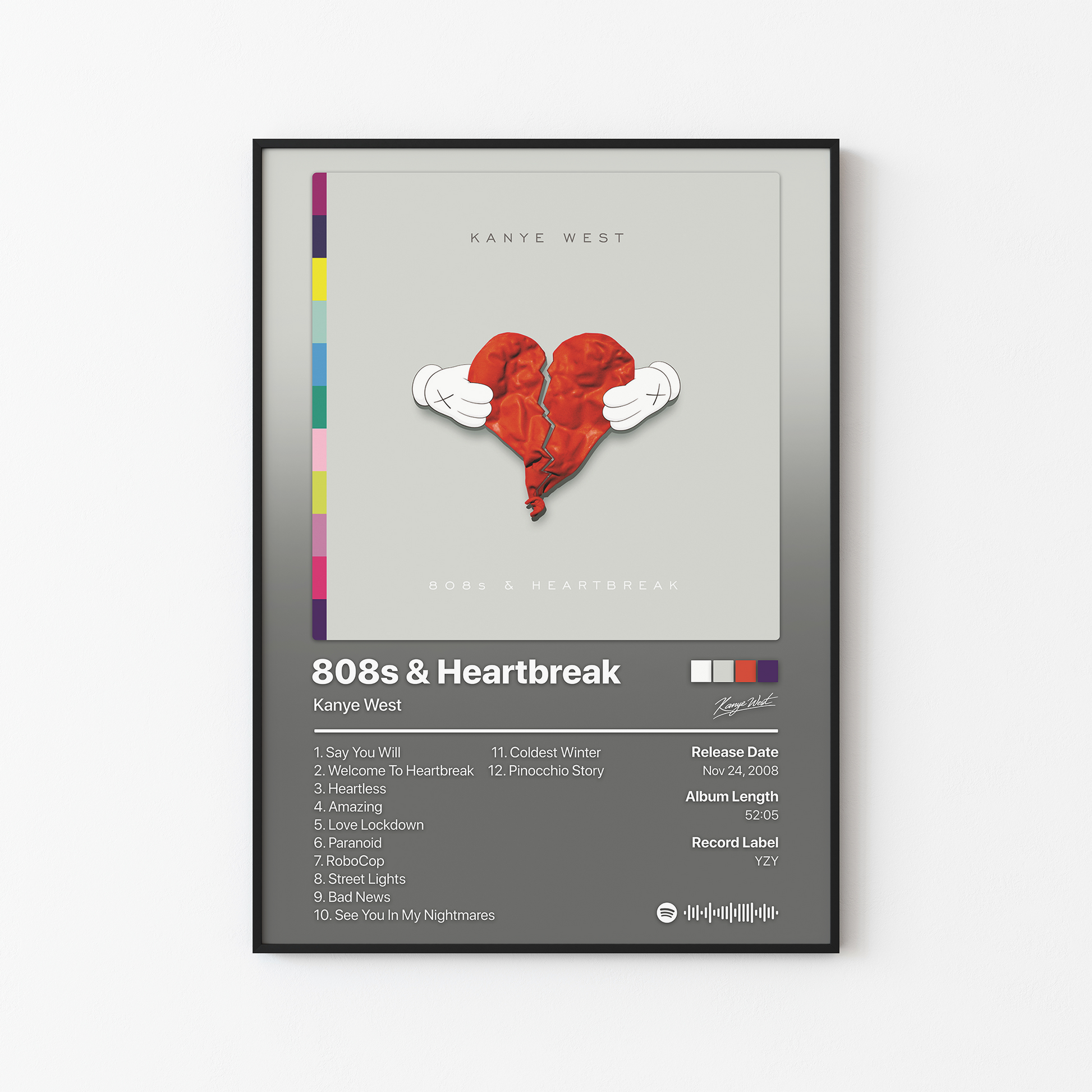 Kanye West 808s and Heartbreak Album Poster