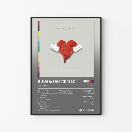 Kanye West 808s and Heartbreak Album Poster