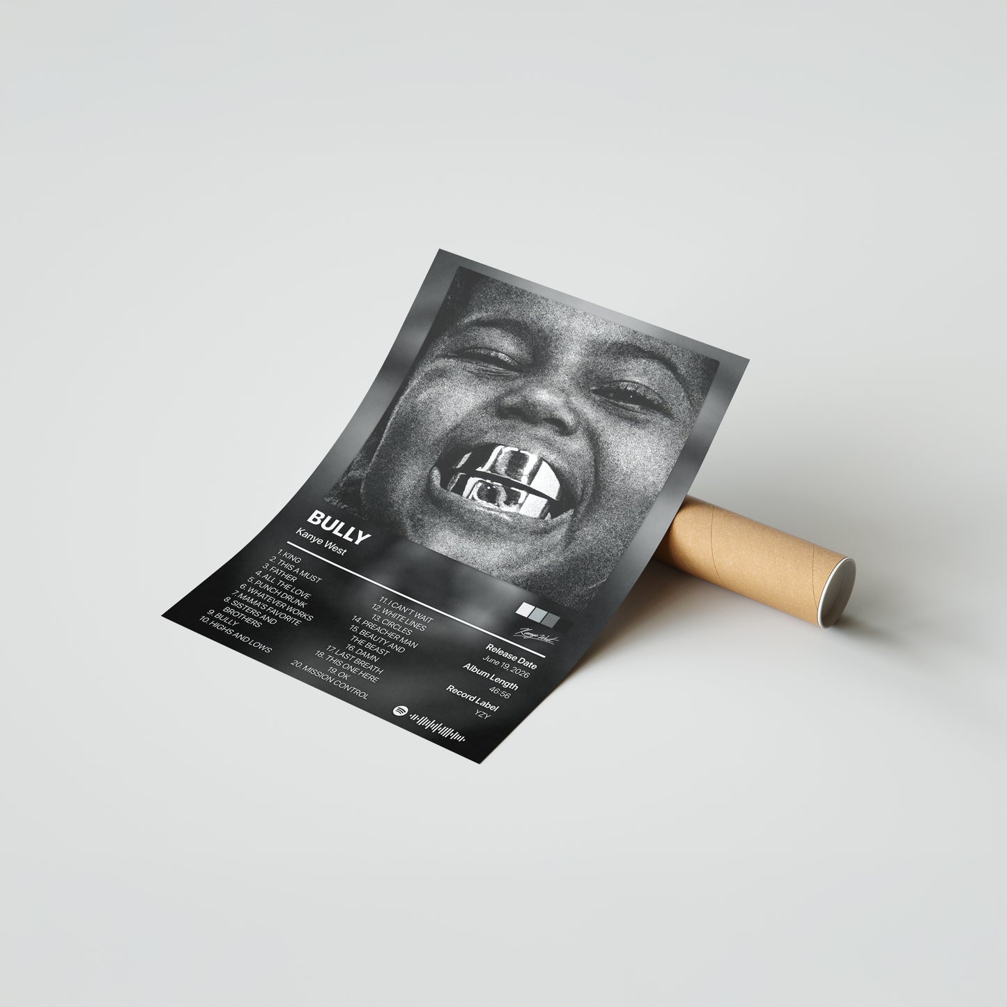 Kanye West BULLY (Deluxe) Album Poster