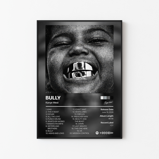 Kanye West BULLY (Deluxe) Album Poster