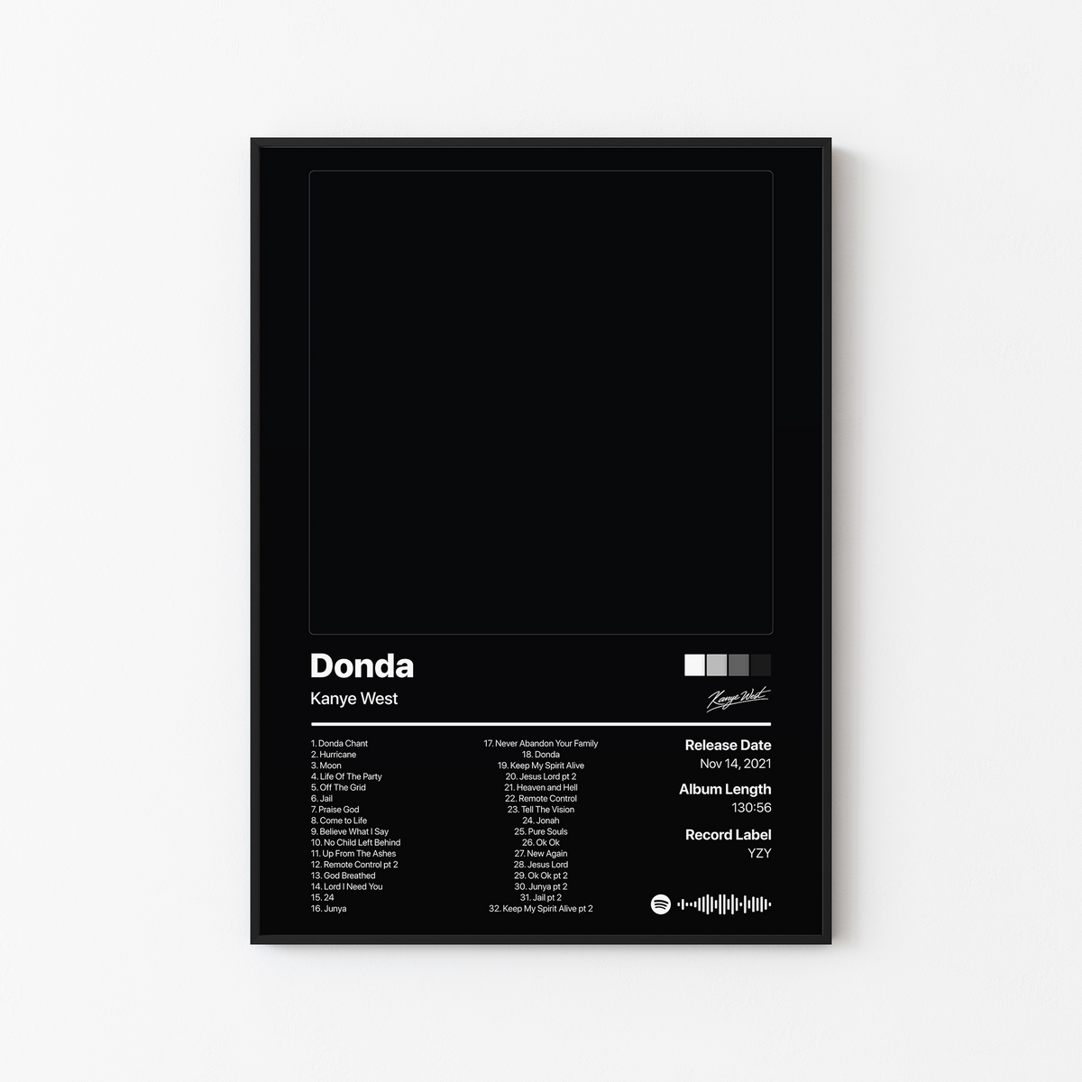 Kanye West Donda Album Poster