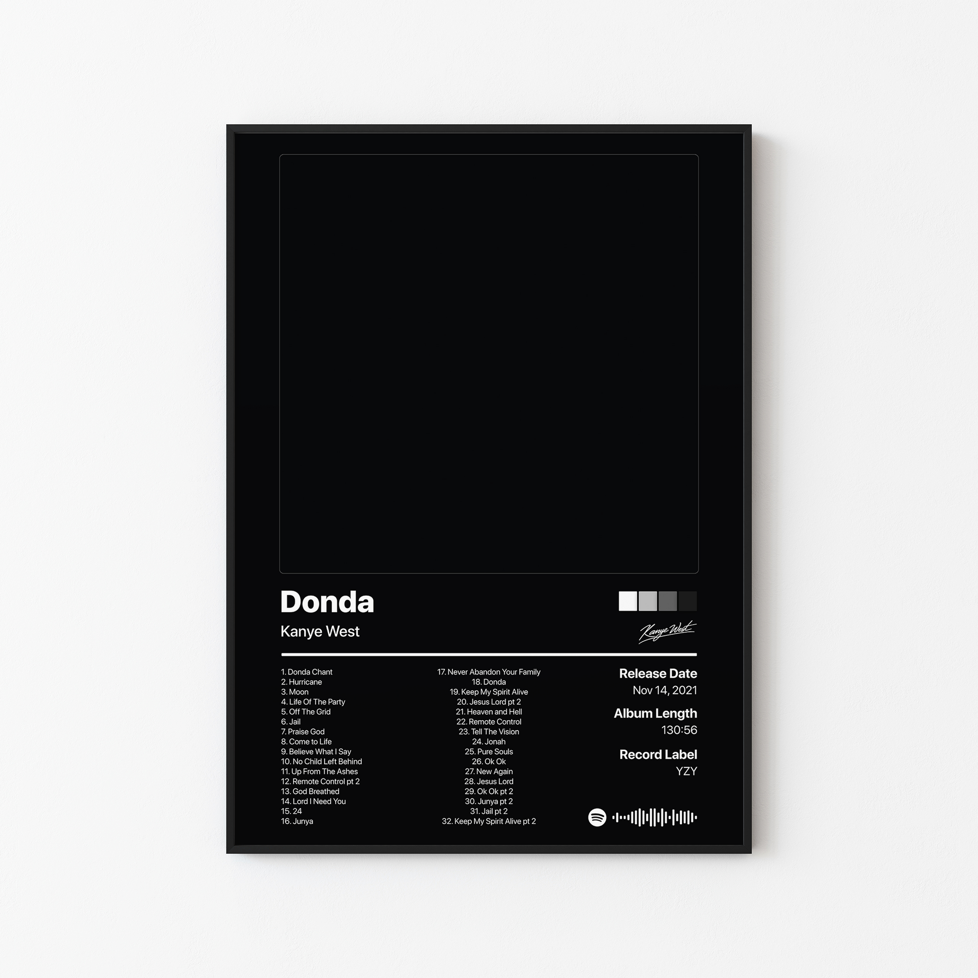 Kanye West Donda Album Poster