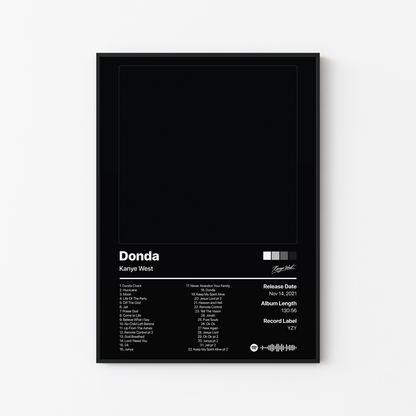 Kanye West Donda Album Poster