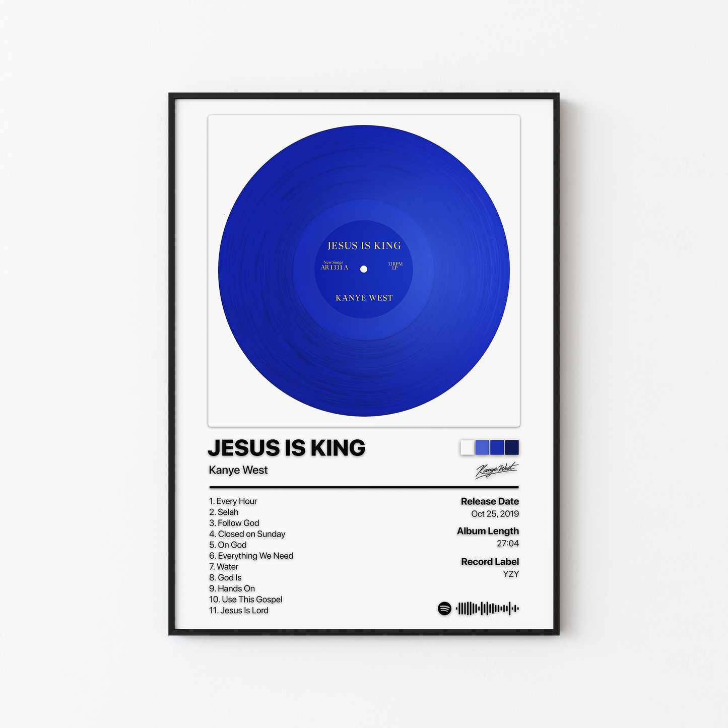 Kanye West JESUS IS KING Album Poster