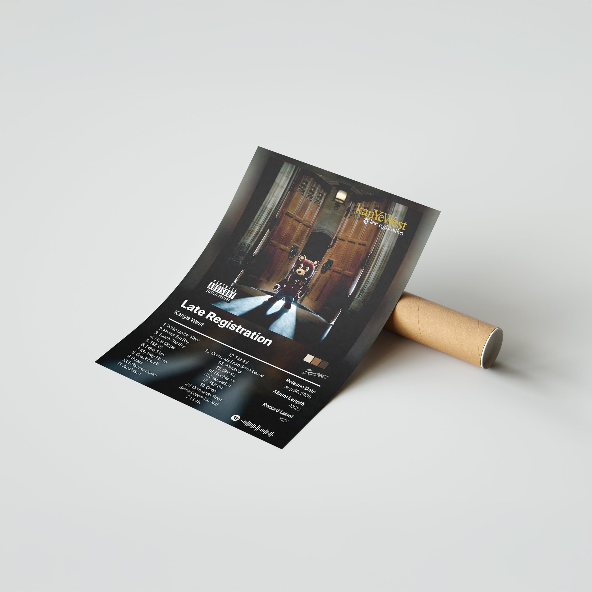 Kanye West Late Registration Album Poster
