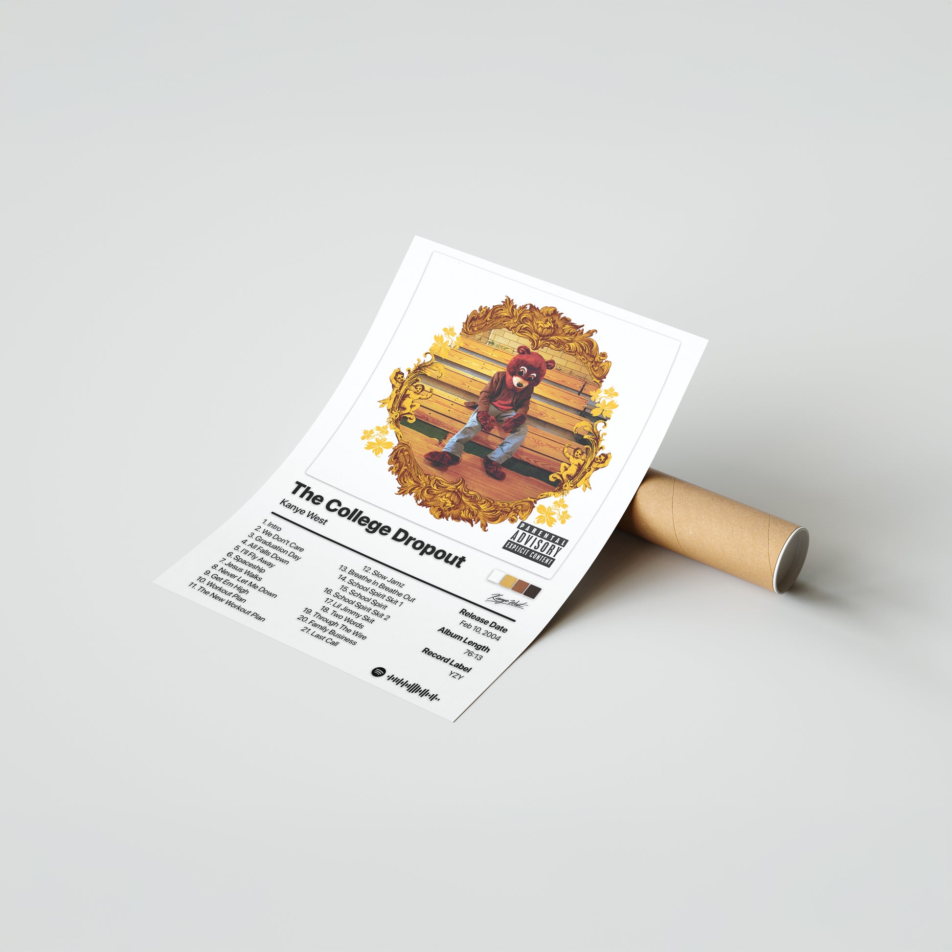 Kanye West The College Dropout Album Poster