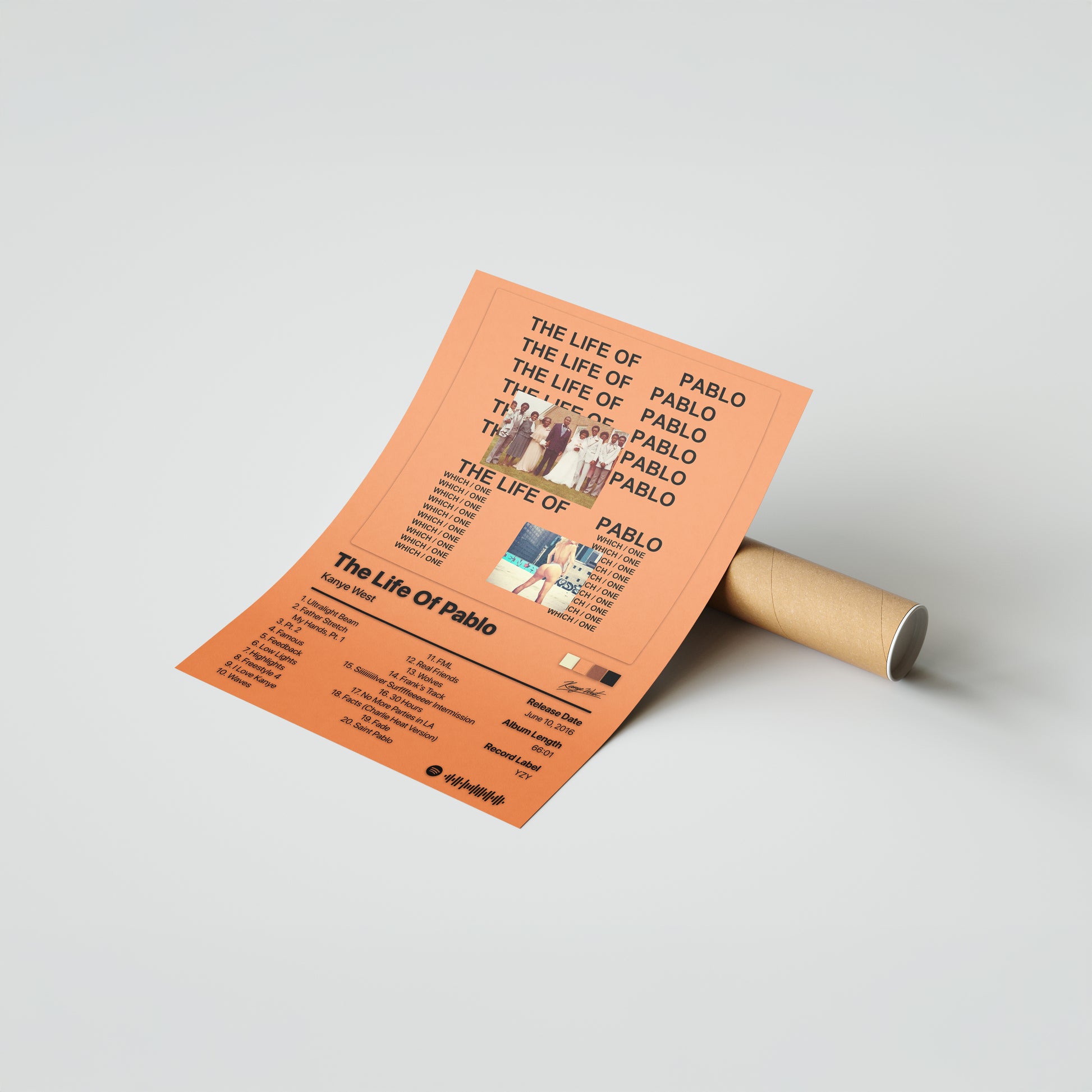 Kanye West The Life Of Pablo Album Poster