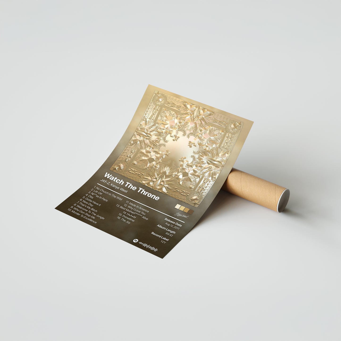 Kanye West Watch The Throne Album Poster