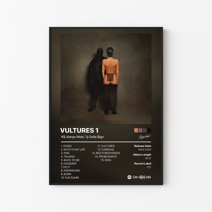 Kanye West VULTURES 1 Album Poster