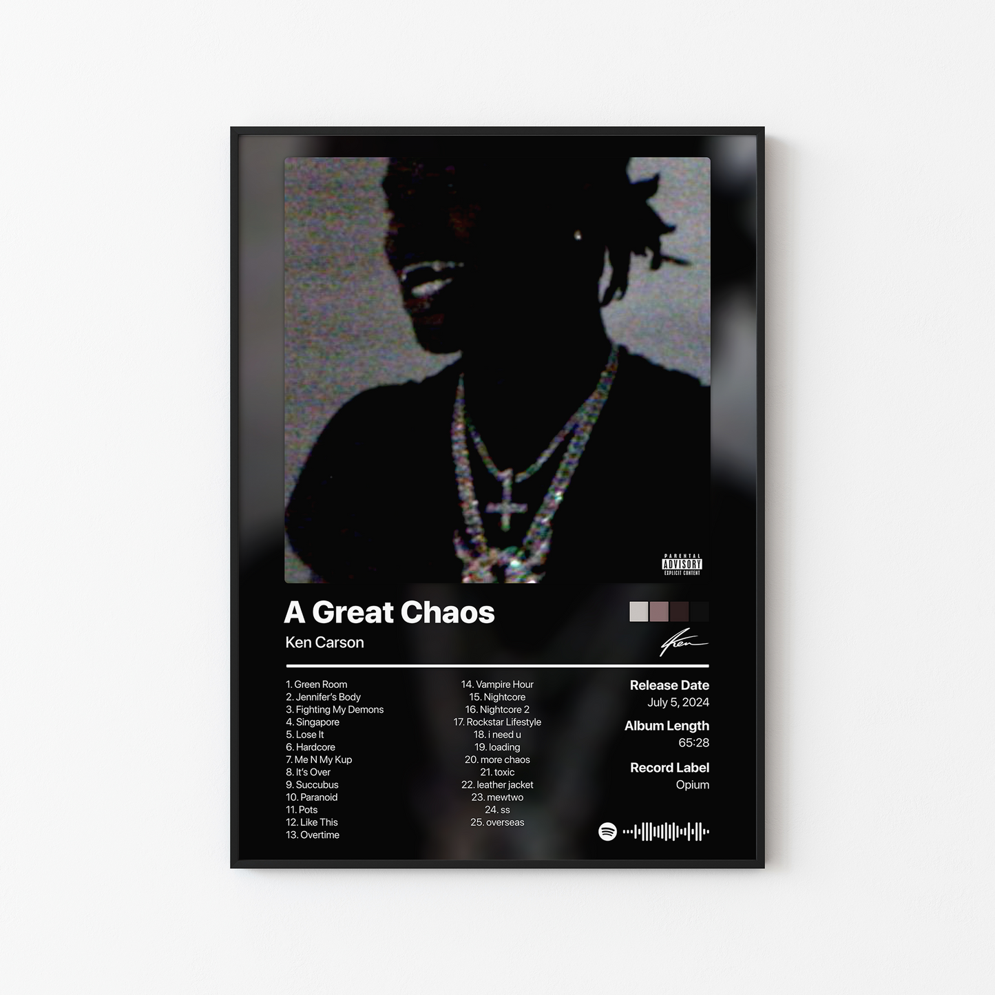 Ken Carson A Great Chaos Album Poster
