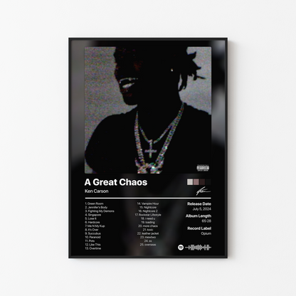 Ken Carson A Great Chaos Album Poster