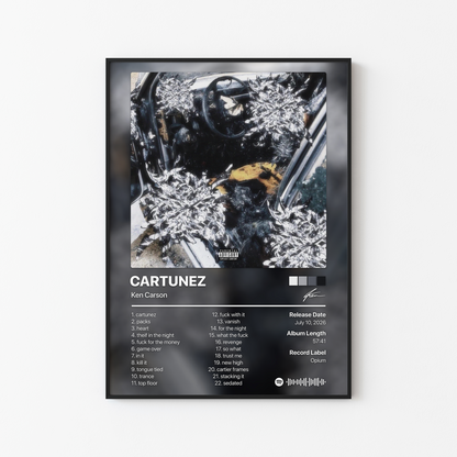 Ken Carson CARTUNEZ Album Poster