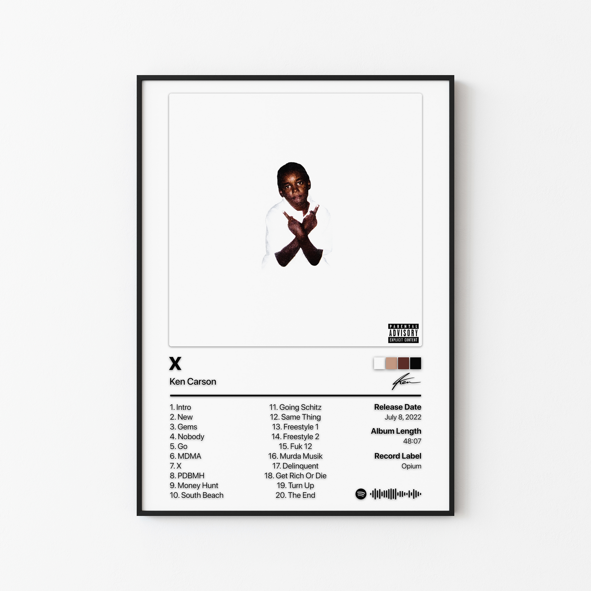 Ken Carson X Album Poster